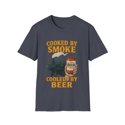Cooked By Smoke Cooled By Beer T-Shirt