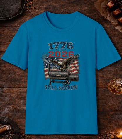 1776 to 2026 Smoking T-Shirt - Sapphire