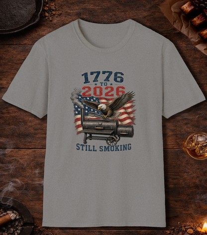 1776 to 2026 Smoking T-Shirt - Sport Grey