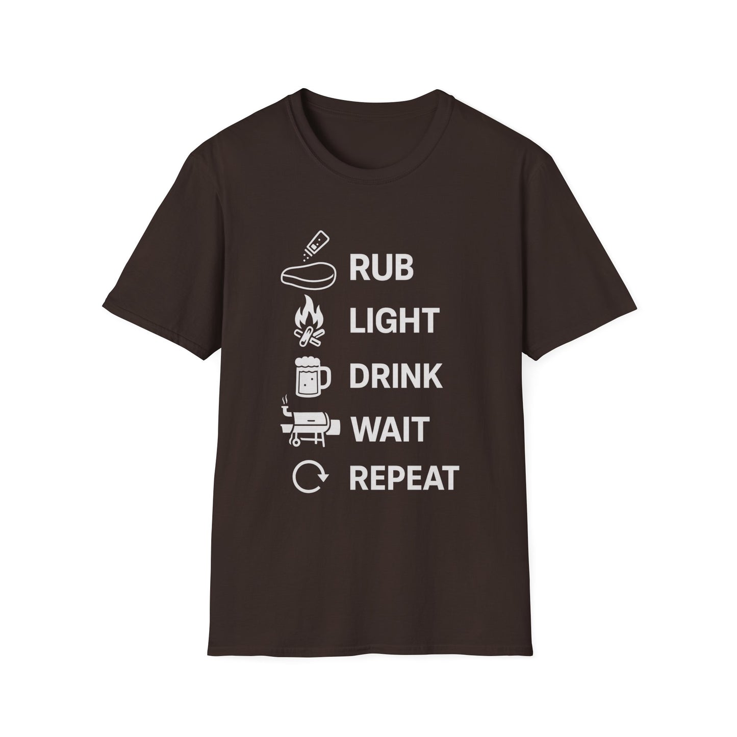 Rub Light Drink Wait Repeat T-Shirt