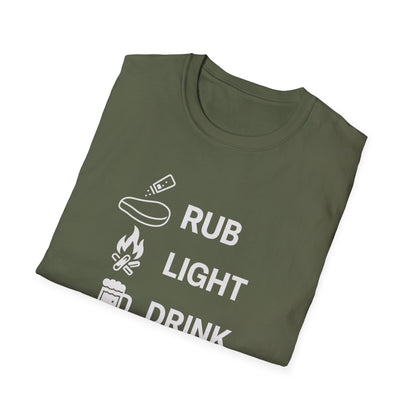 Rub Light Drink Wait Repeat T-Shirt