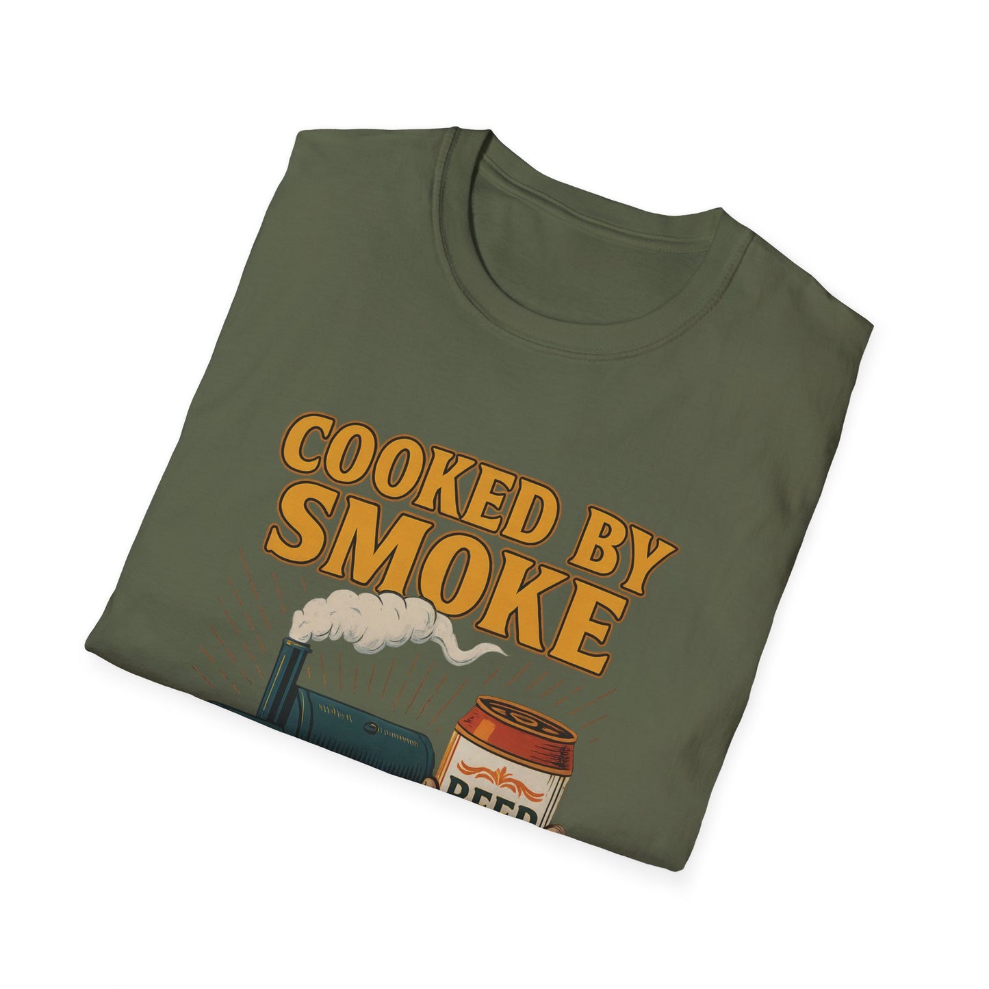 Cooked By Smoke Cooled By Beer T-Shirt