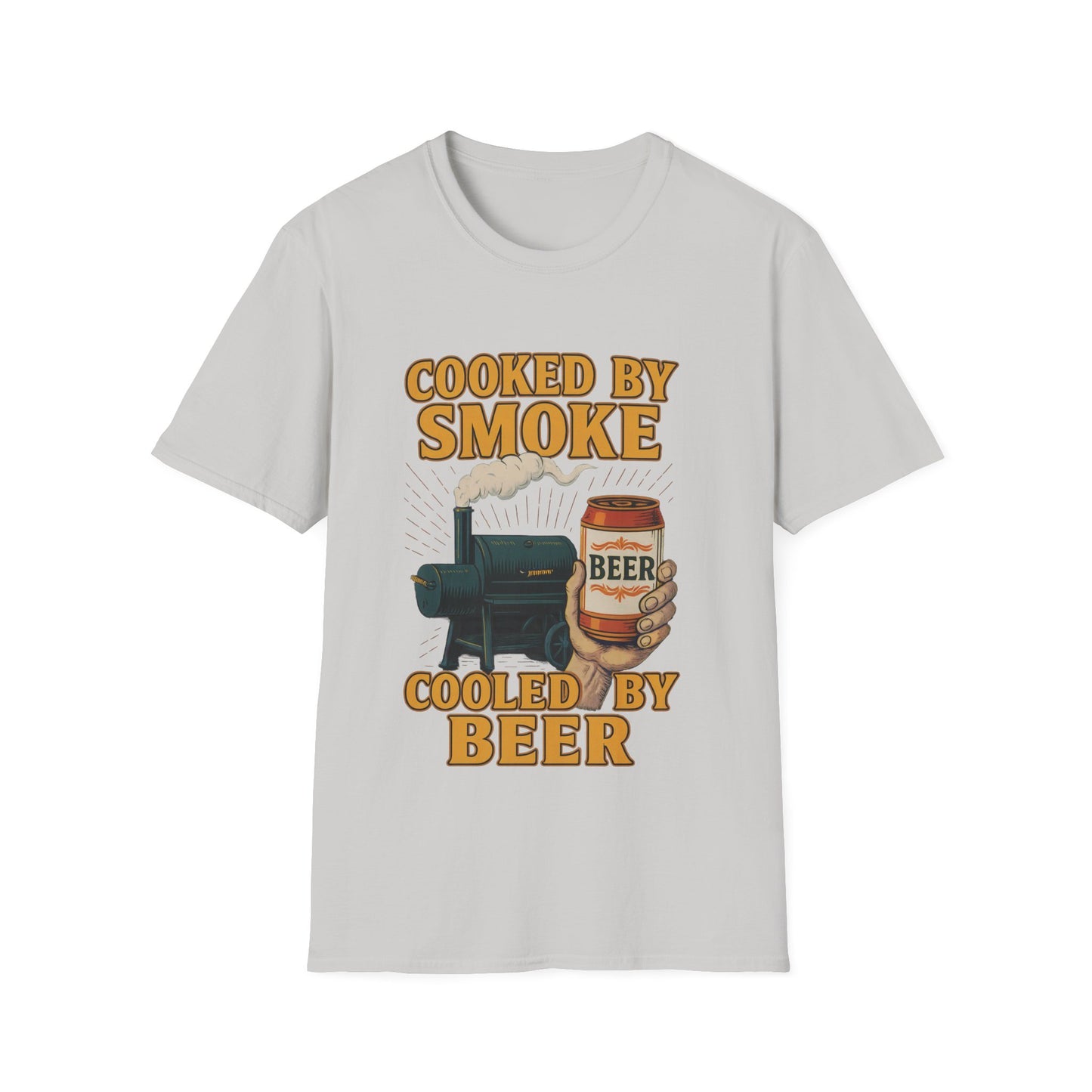 Cooked By Smoke Cooled By Beer T-Shirt