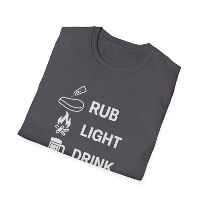 Rub Light Drink Wait Repeat T-Shirt