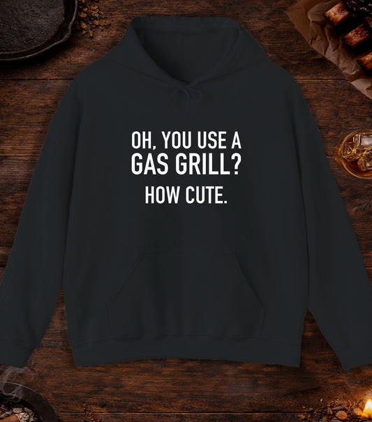 Gas Grill How Cute Hoodie - Black