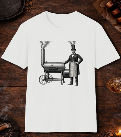 Abe Lincoln Stovetop T-Shirt - White