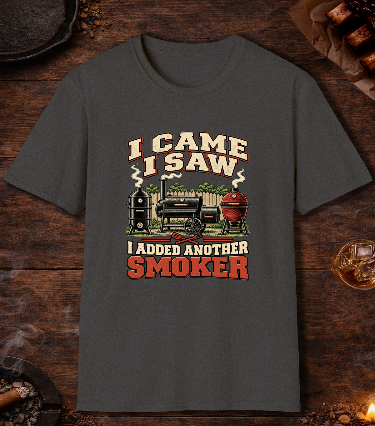 Added Another Smoker - Dark Heather