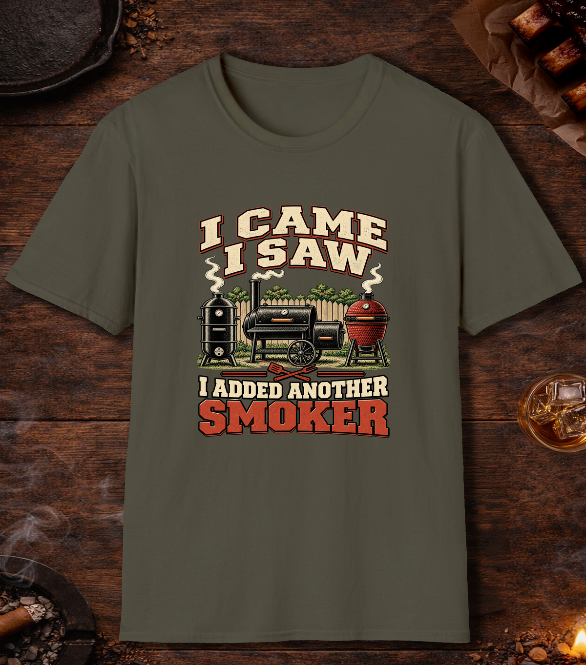 Added Another Smoker - Military Green