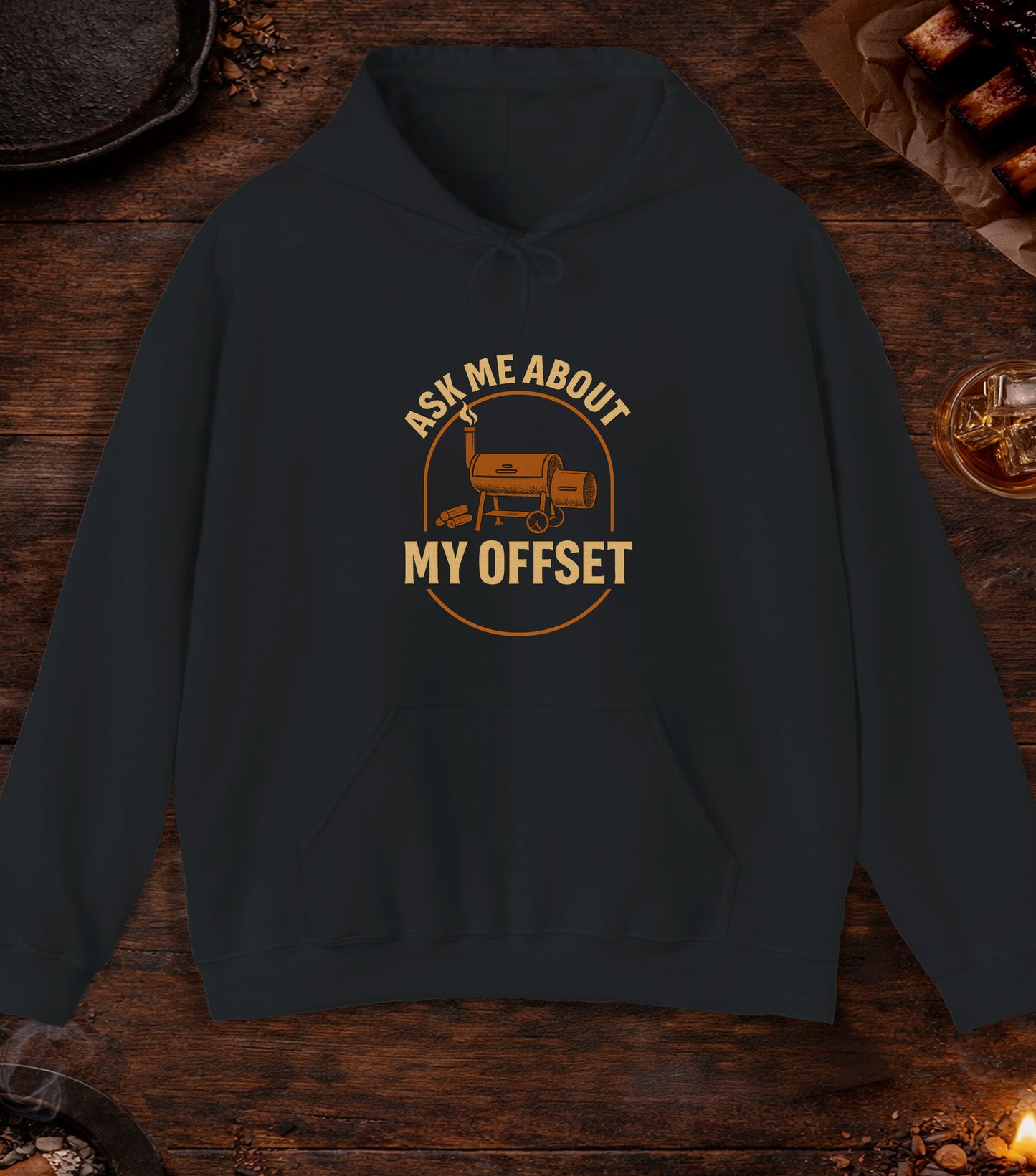 Ask Me About My Offset Hoodie - Black