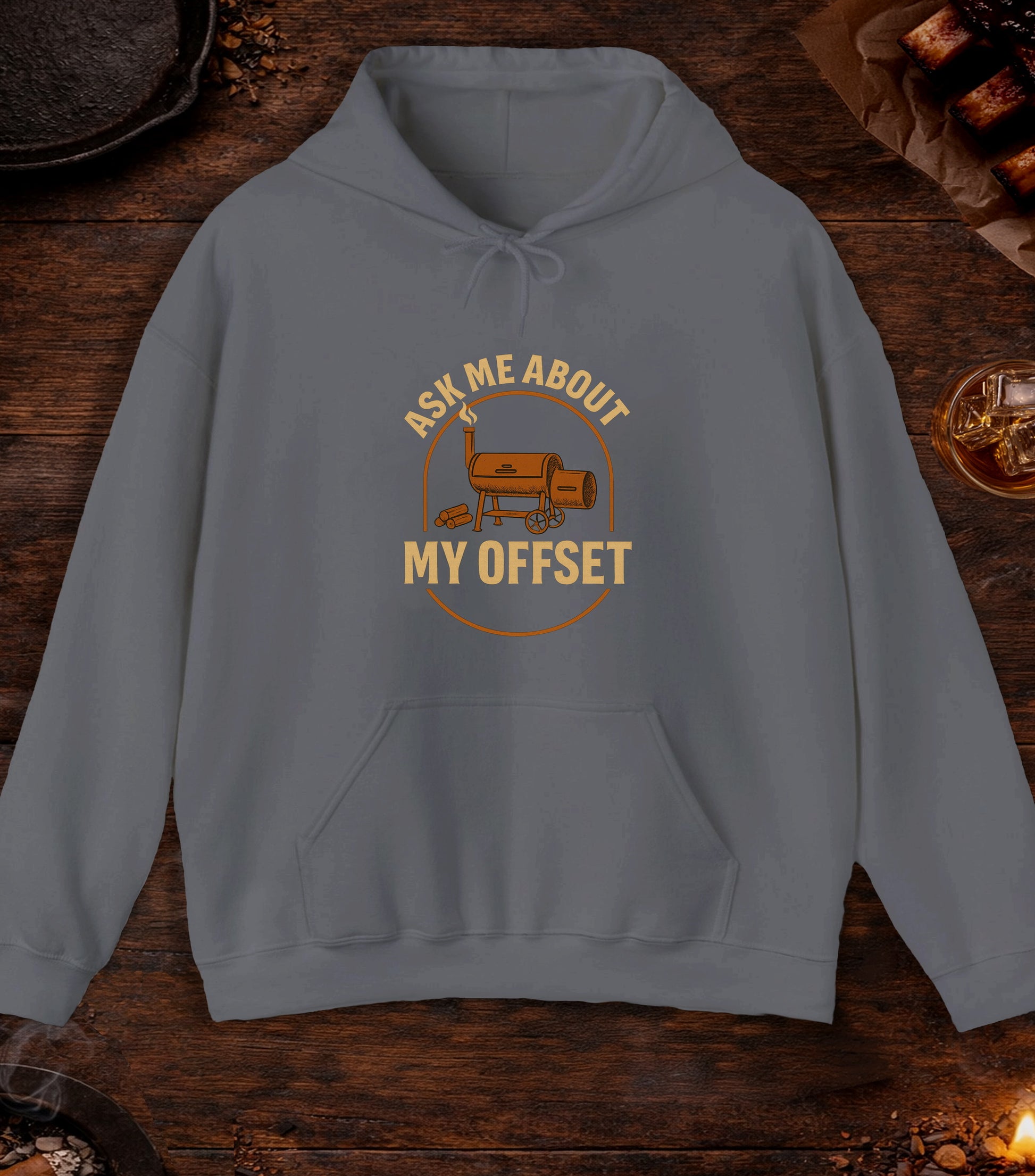 Ask Me About My Offset Hoodie - Charcoal
