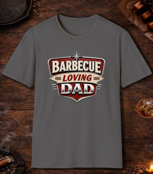 BBQ Loving Dad T-Shirt - Charcoal
