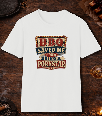 BBQ Saved Me T-Shirt - White