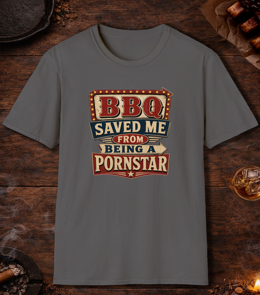 BBQ Saved Me T-Shirt - Charcoal