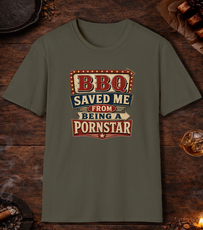 BBQ Saved Me T-Shirt - Military Green
