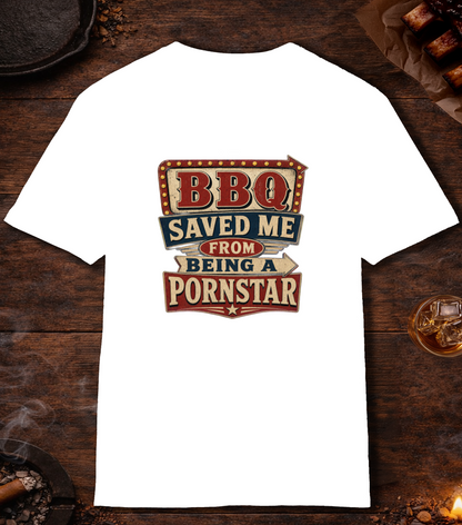 BBQ Saved Me T-Shirt - White