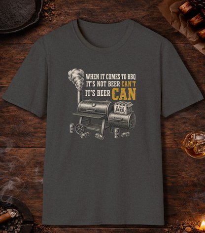 Beer Can T-Shirt - Dark Heather