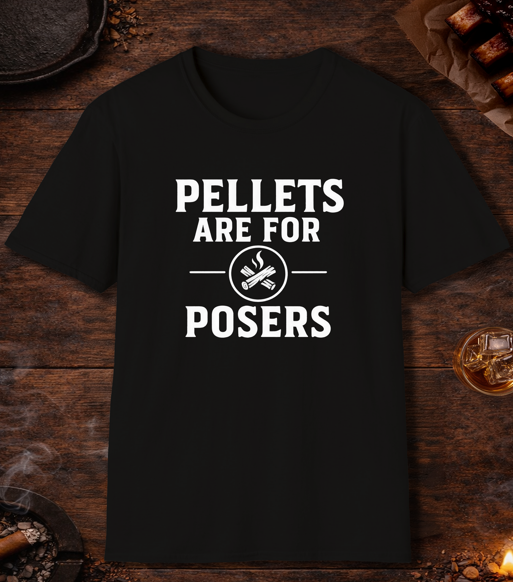 Pellets Are For Posers T-Shirt - Black