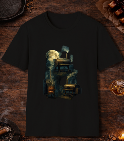 Three Smoker Moon T-Shirt - Black