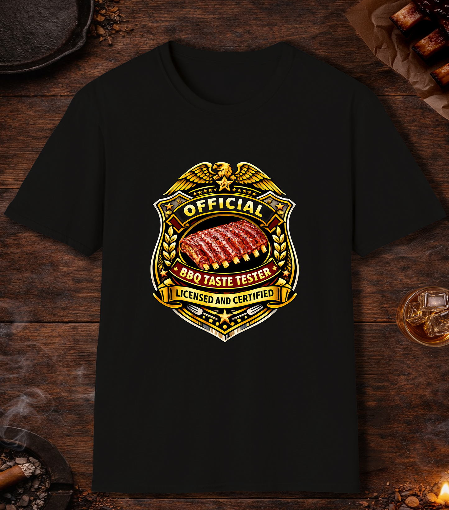 Official BBQ Taste Tester T-Shirt - Black