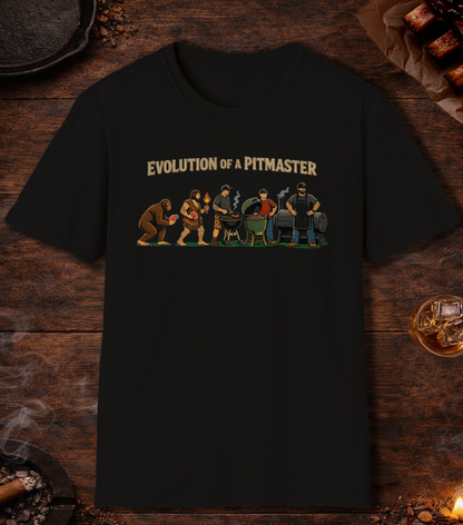 Evolution Of A Pitmaster T-Shirt - Black