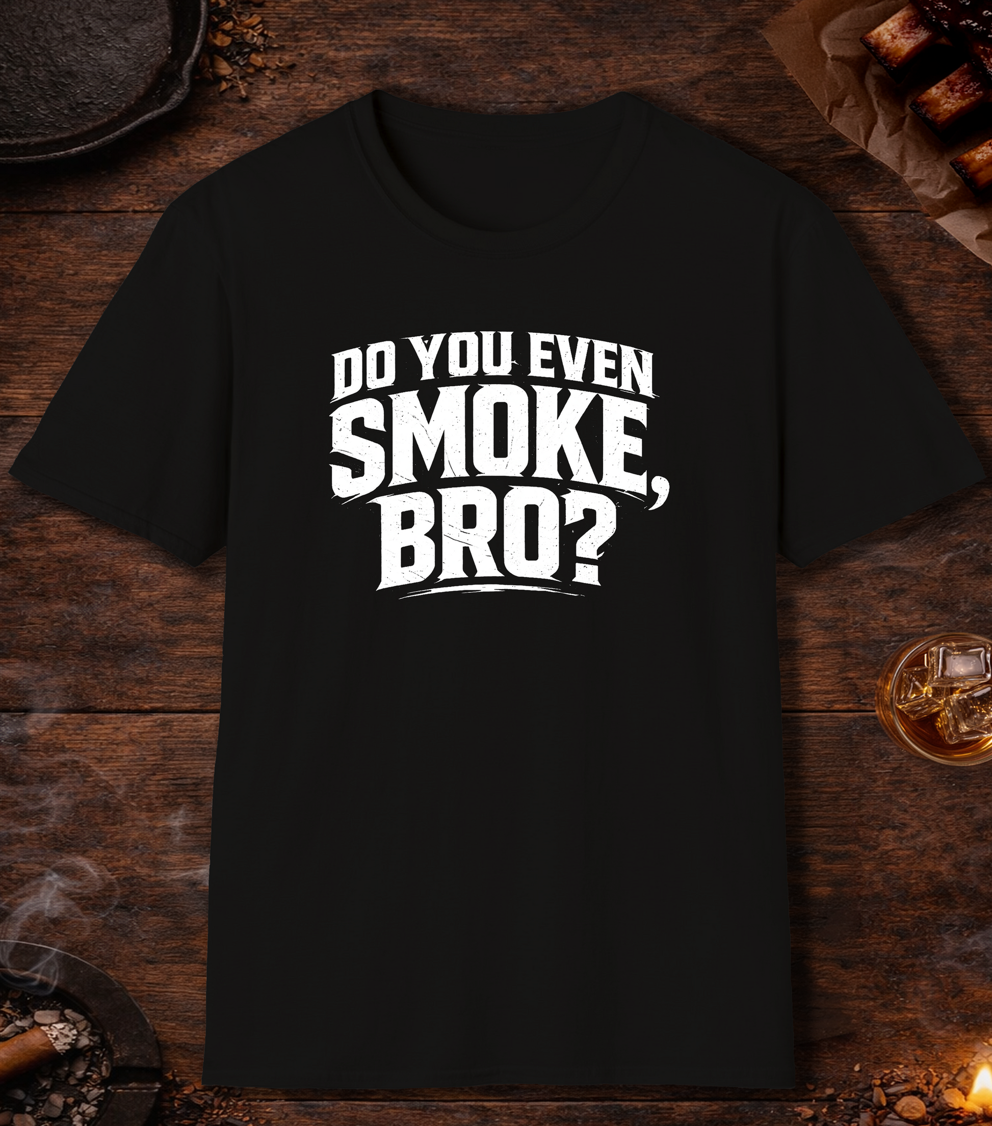 Do You Even Smoke Bro T-Shirt - Black
