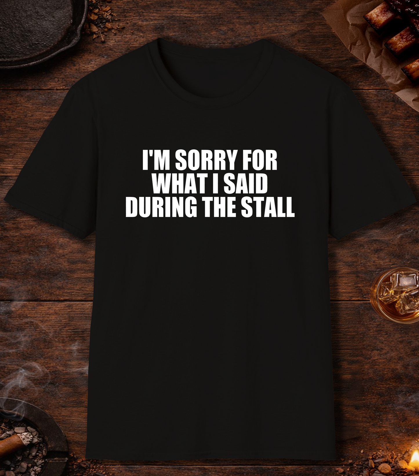 Im Sorry Stall T-Shirt - Black