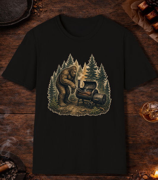 Bigfoot Smoker T-Shirt - Black