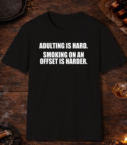 Adulting Is Hard T-Shirt - Black