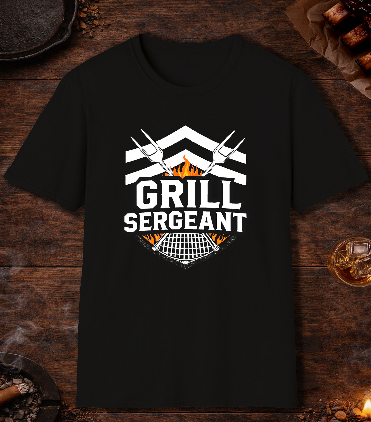 Grill Sergeant T-Shirt - Black
