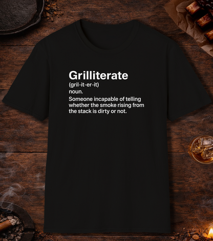 Grilliterate Definition T-Shirt - Black