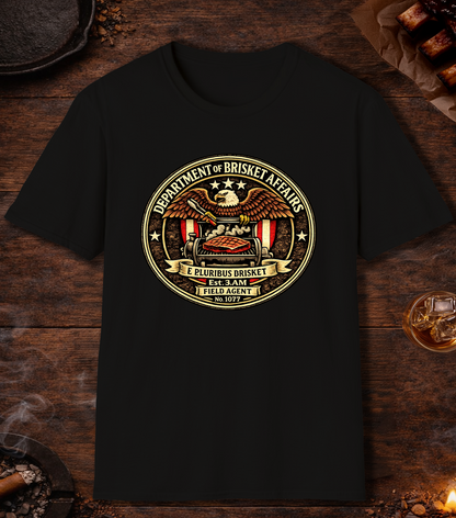 Department Of Brisket Affairs T-Shirt - Black