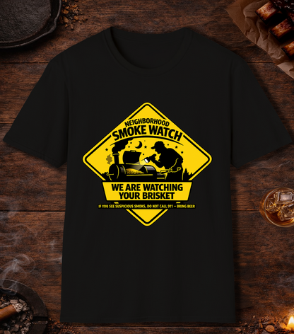 Neighborhood Smoke Watch T-Shirt - Black