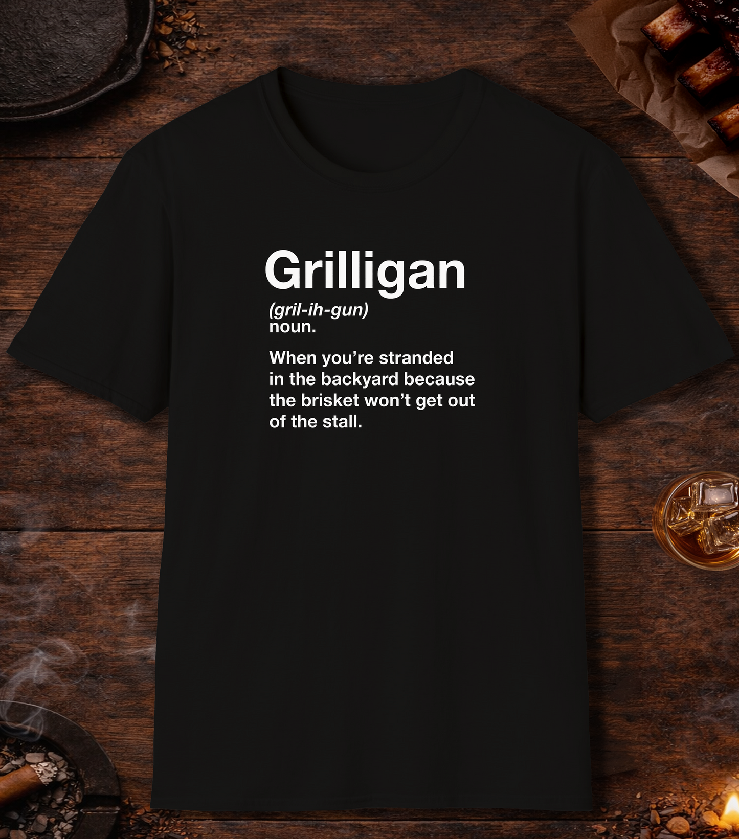 Grilligan Definition T-Shirt - Black