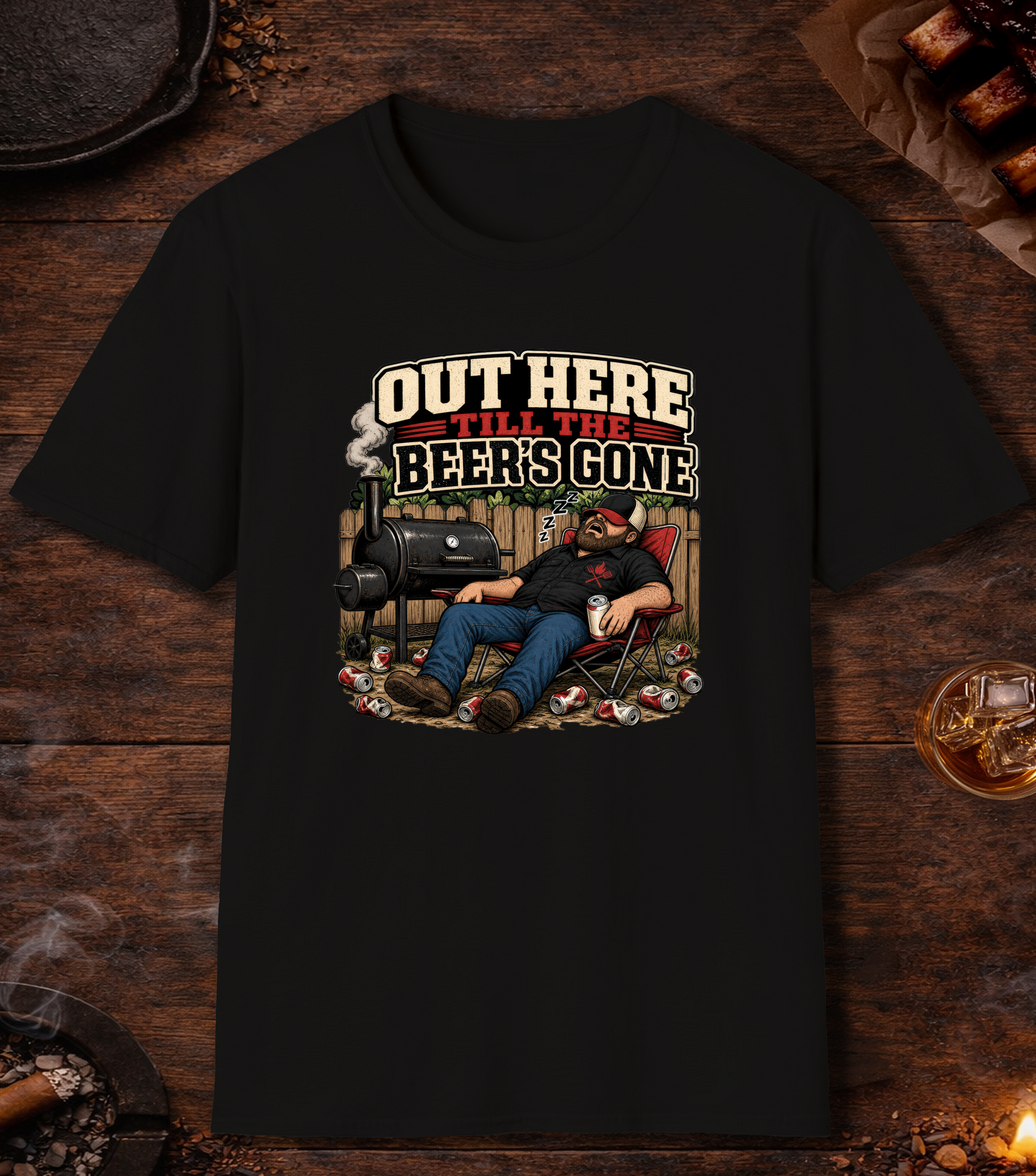 Till the Beer's Gone T-Shirt - Black