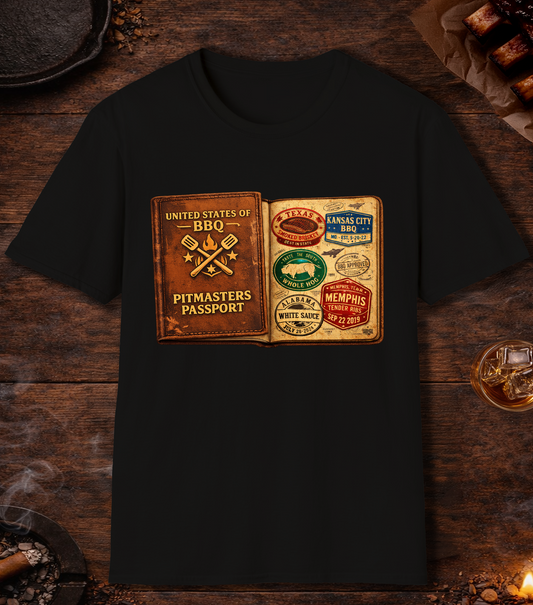 Pitmasters Passport T-Shirt - Black