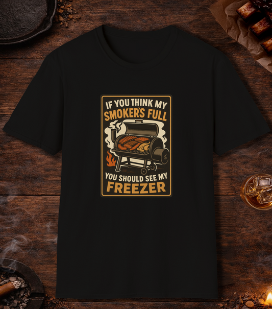 Smoker Full Freezer T-Shirt - Black