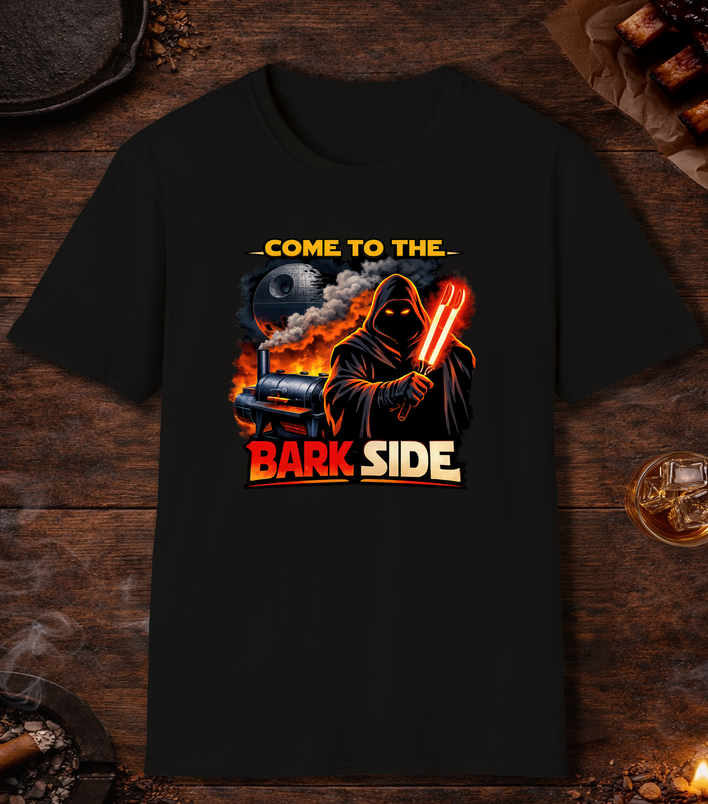 Come To The Bark Side Parody T-Shirt - Black