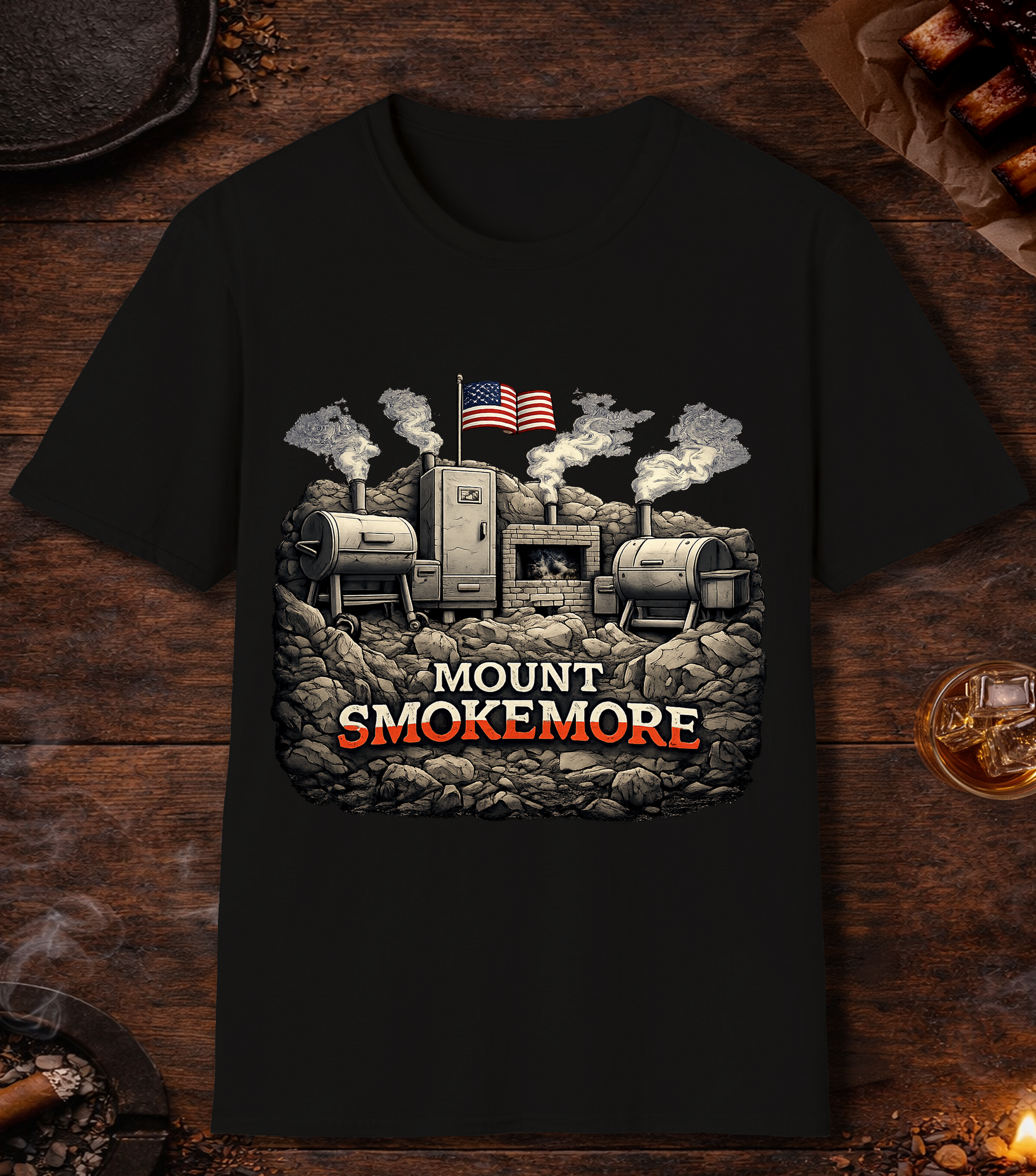 Mount Smokemore T-Shirt - Black