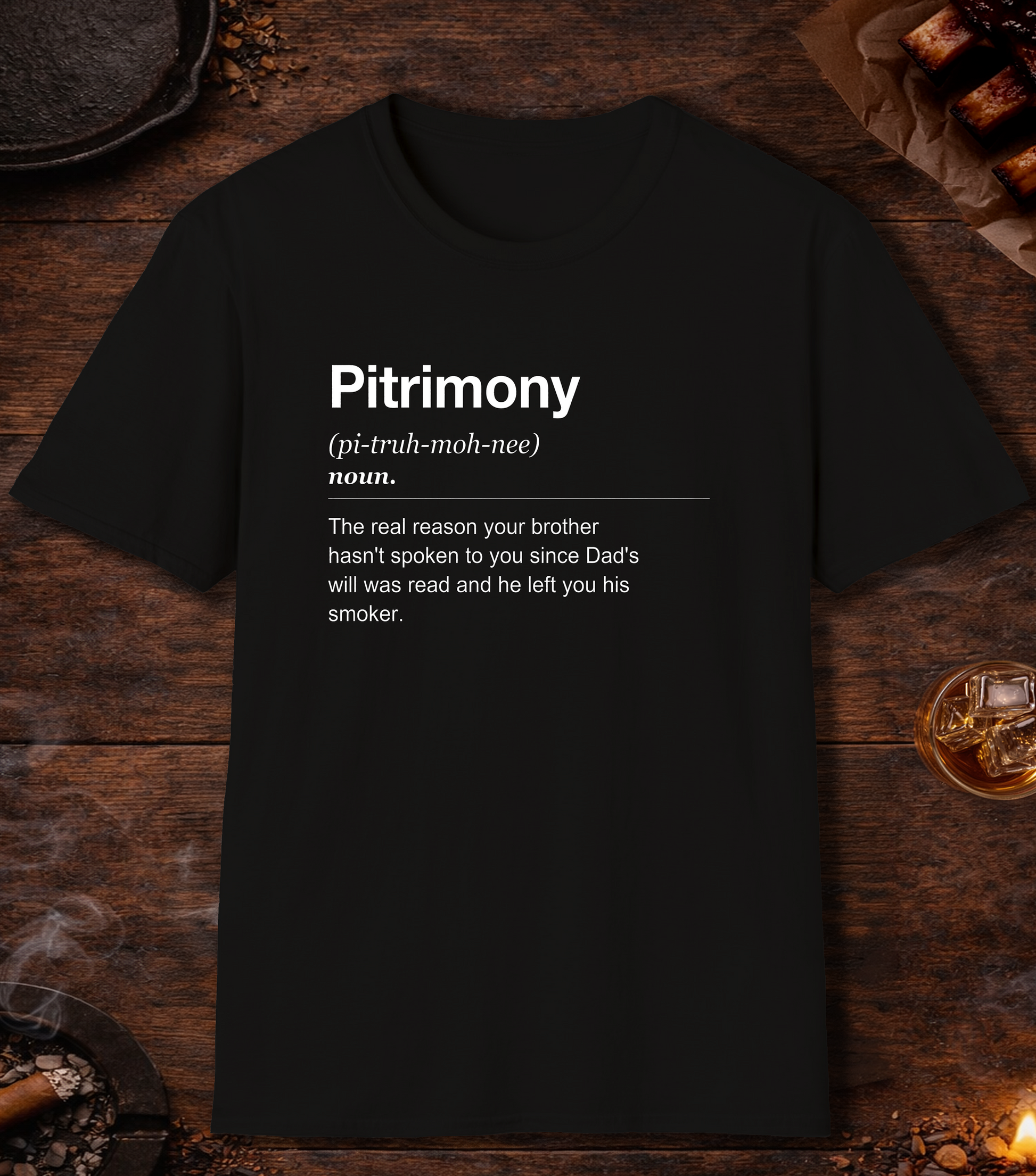 Pitrimony Definition T-Shirt - Black