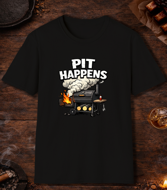 Pit Happens T-Shirt - Black