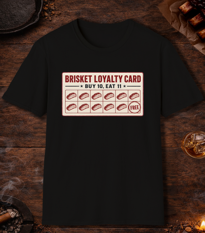 Brisket Loyalty Card T-Shirt - Black