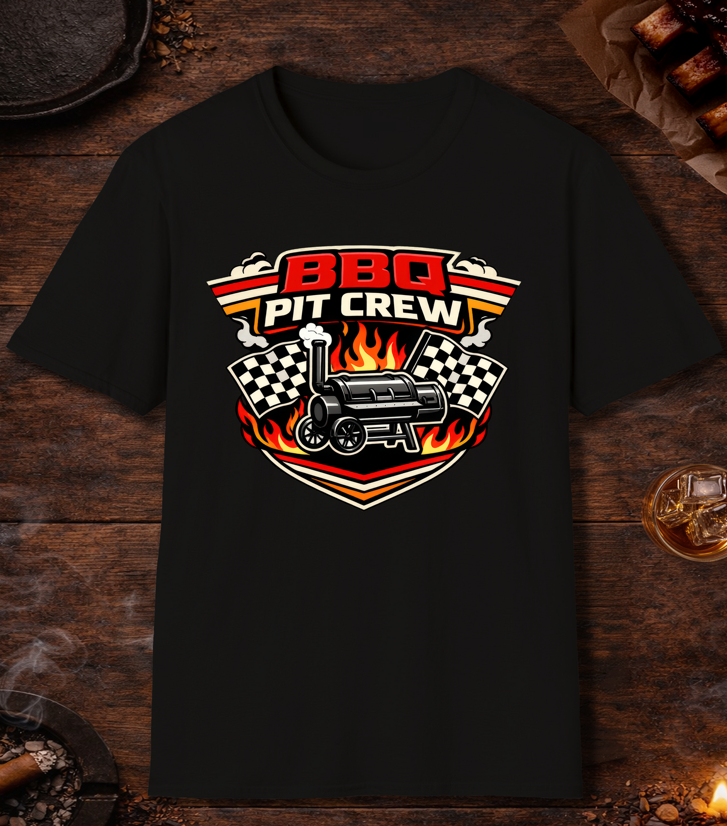BBQ Pit Crew T-Shirt - Black