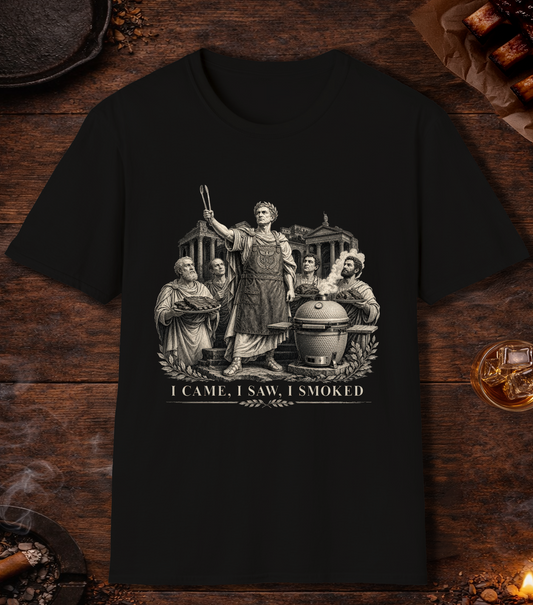 Caesar Came Saw Smoked T-Shirt - Black