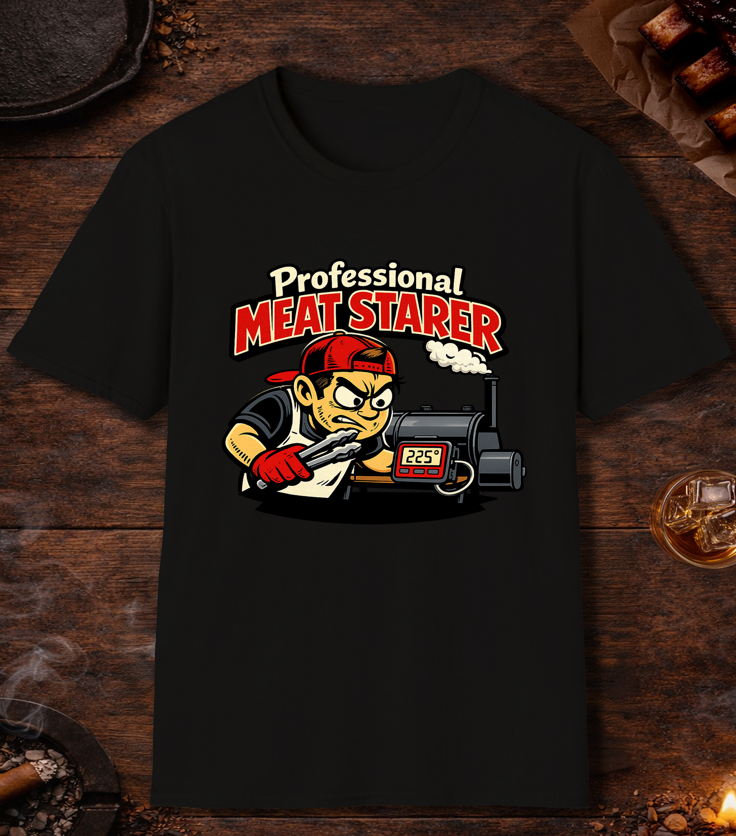 Professional Meat Starer T-Shirt - Black