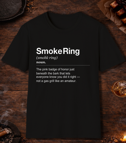 Smoke Ring Definition T-Shirt - Black