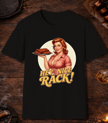 Hey Nice Rack T-Shirt - Black