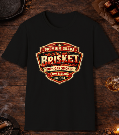 Premium Grade Brisket Vintage T-Shirt - Black