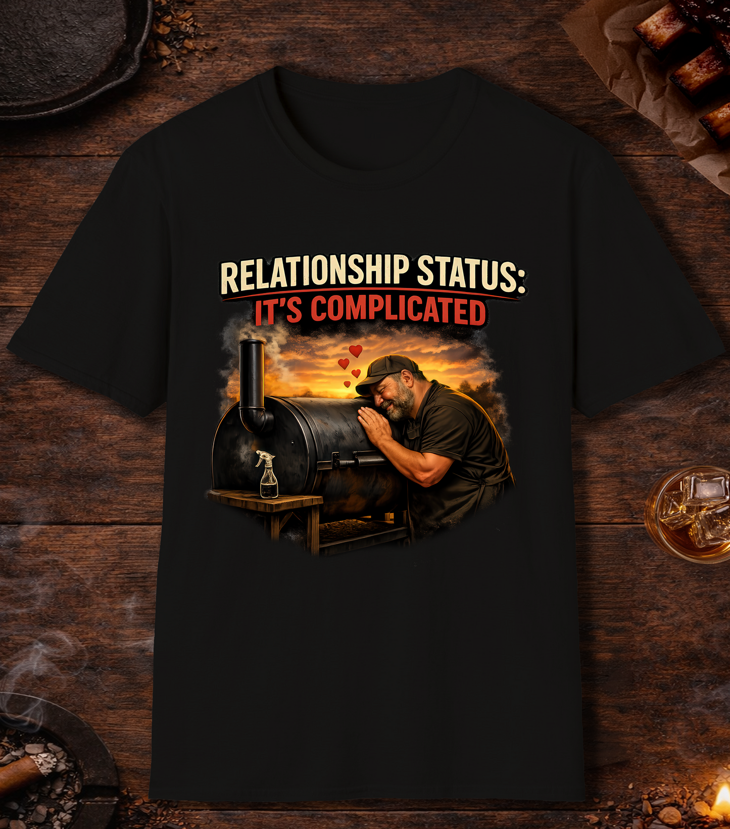 Relationship Status Complicated T-Shirt - Black