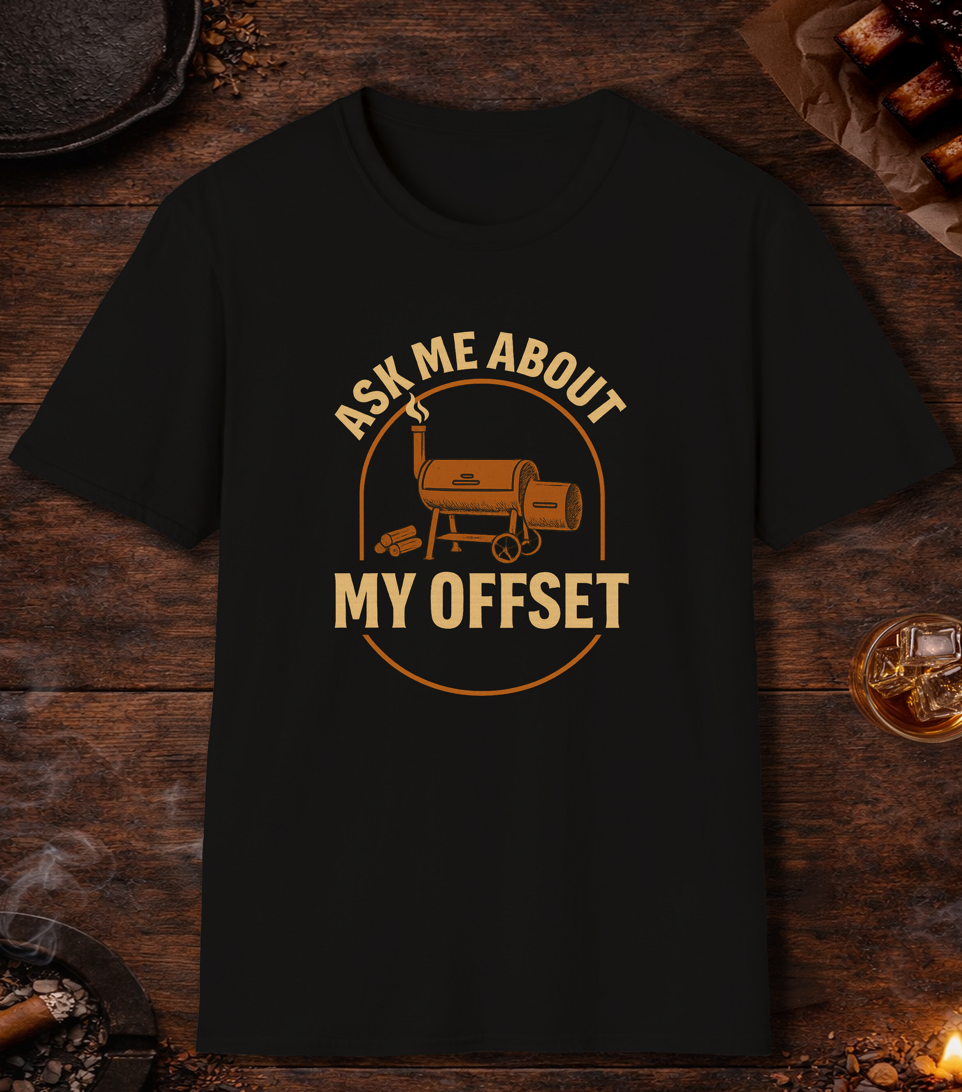 Ask Me About My Offset T-Shirt - Black