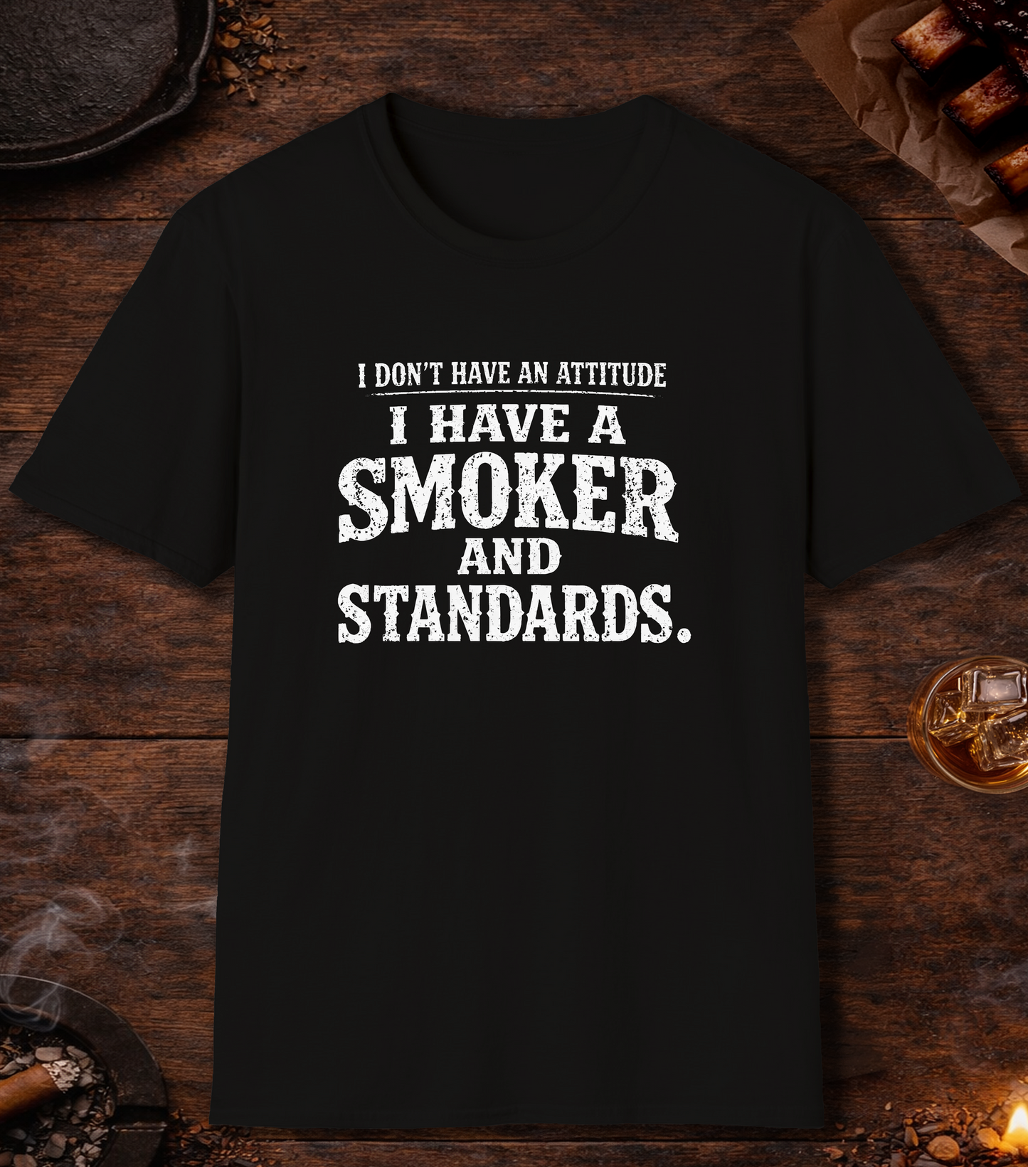 Smoker And Standards T-Shirt - Black